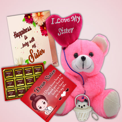 Raksha Bandhan Gift for Sister with Chocolate - Perfect Rakhi Hamper for Sister with Chocolate