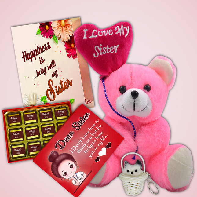Raksha Bandhan Gift for Sister with Chocolate - Perfect Rakhi Hamper for Sister with Chocolate