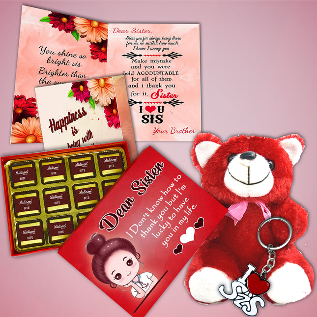 Best Raksha Bandhan Gift for Sister with Chocolate - Thoughtful Rakhi Surprise Box to Express Sibling Love