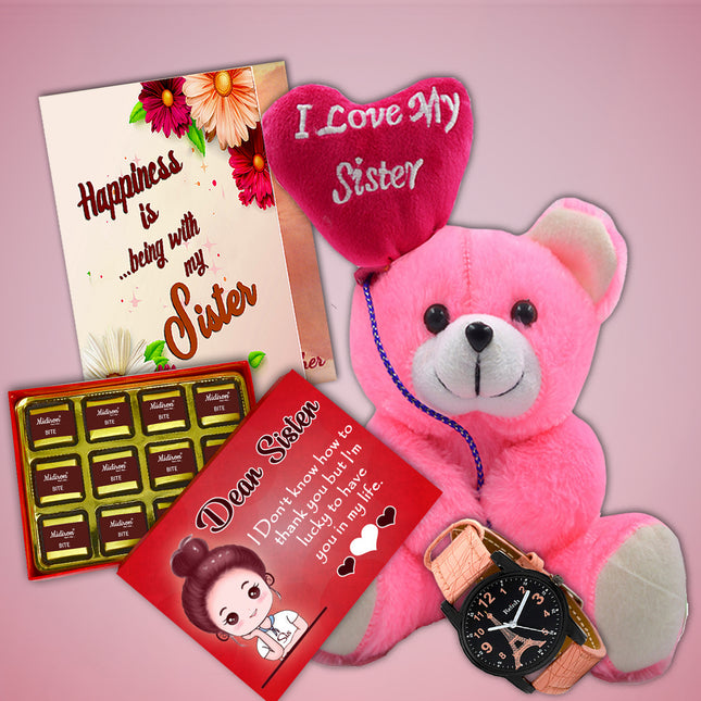 Surprise Gift for Sister on Rakhi with Chocolate - Raksha Bandhan Hamper