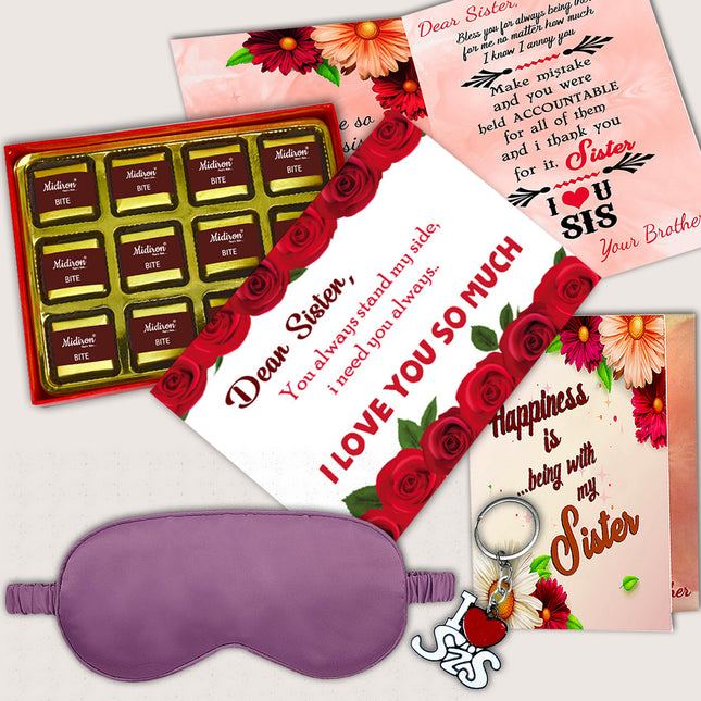 Raksha Bandhan Gift for Sister with Chocolate – Rakhi Surprise Hamper for Sister with Chocolates, Sibling Bonding, and Festival Joy