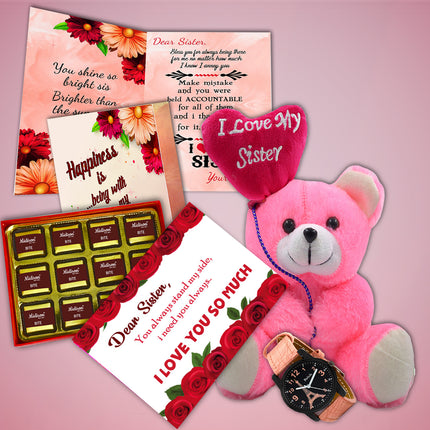 Rakhi Gift Combo for Sister with Chocolate – Sweet Surprise Box for Sister on Raksha Bandhan