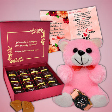 Raksha Bandhan Gift Hamper for Sister with Chocolate – Unique Rakhi Surprise to Celebrate the Sibling Bond