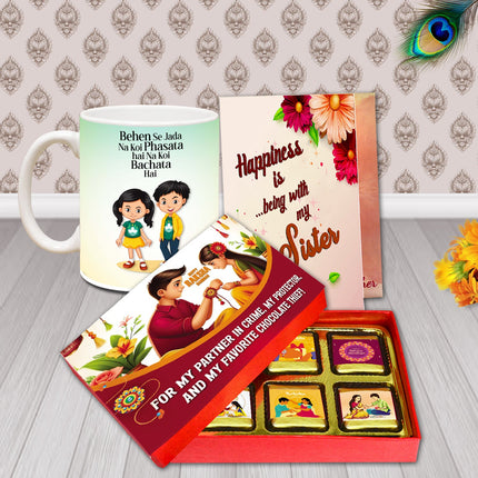 Sweet Rakhi Return Gift For Sister - Rakhi Gift Box For Sister, Raksha Bandhan Sister Combo, Gift for Sister In Rakhi