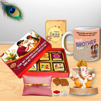 Rakhi Gift Hamper For Brother – Raksha Bandhan Surprise For Bhaiya With Festive Gift Pack For Celebration
