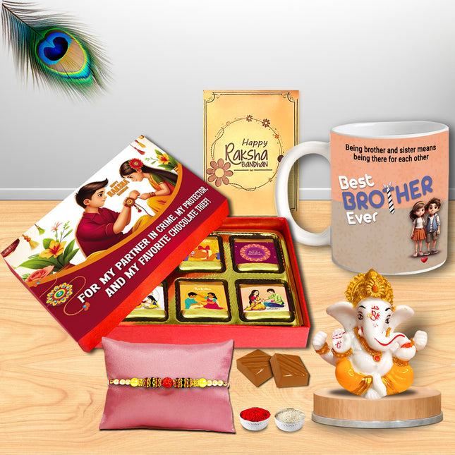 Rakhi Gift Hamper For Brother – Raksha Bandhan Surprise For Bhaiya With Festive Gift Pack For Celebration