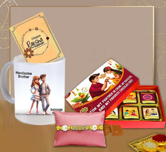 Rakhi Gift Pack For Brother – Rakhi Set For Brother, Rakhi Gift Combo For Brother, Rakhi For Brother Gift
