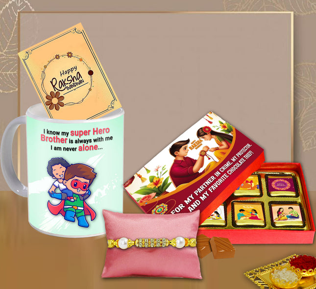Rakhi For Brother Combo – Best Rakhi Gift Brother, Rakhi Gift Set For Brother, Unique Rakhi For Brother