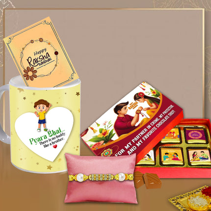 Rakhi Hampers For Brother – Rakhi Gift Combo For Brother, Rakhi For Brother Gift, Rakhi Gift Set For Brother