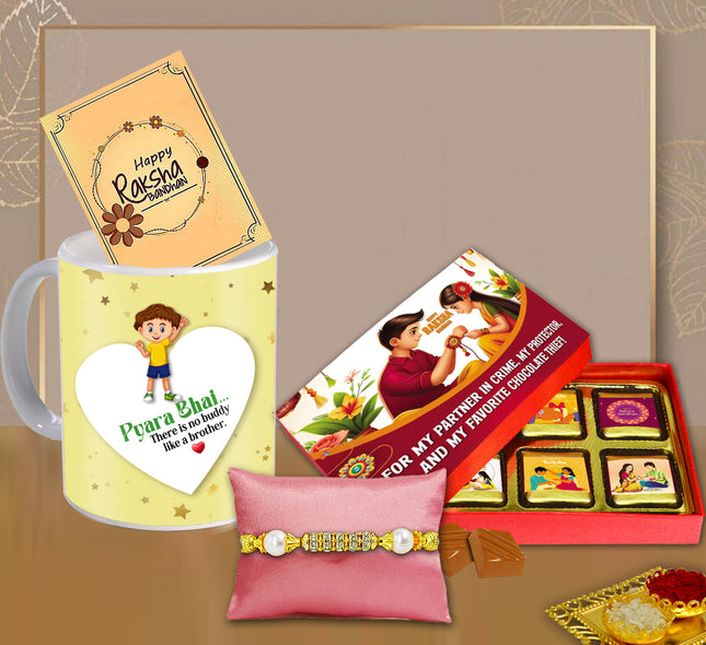 Rakhi Hampers For Brother – Rakhi Gift Combo For Brother, Rakhi For Brother Gift, Rakhi Gift Set For Brother
