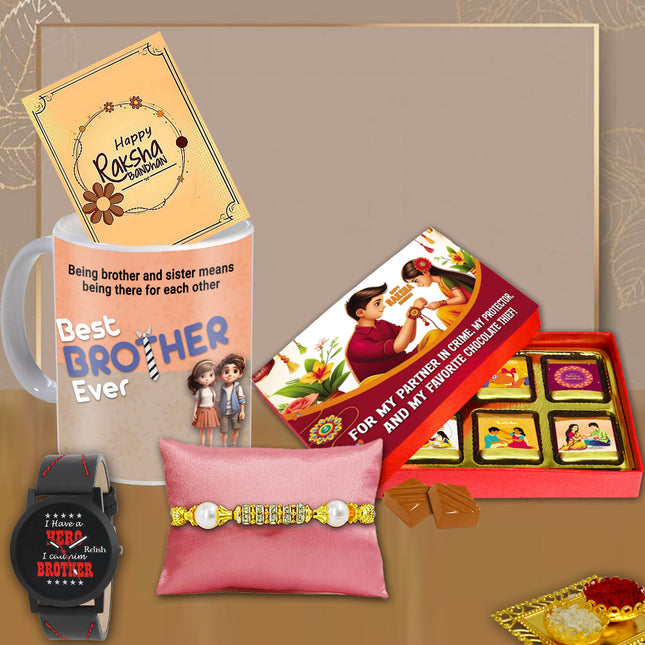 Rakhi Gift Set For Brother – Rakhi For Bhaiya Gift, Raksha Bandhan Gift Hamper, Rakhi Ideas For Brother