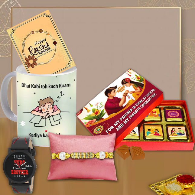 Rakhi Surprise For Brother – Raksha Bandhan Gift For Bhai, Rakhi Combo Ideas, Rakhi Gift Bhai Combo