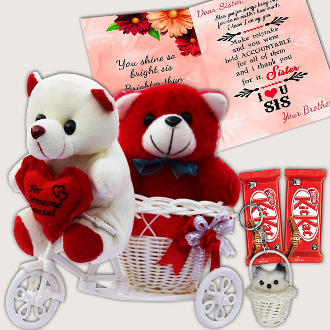 Rakhi Gift for Sister with Chocolates – Raksha Bandhan Special Hamper Packed with Chocolate Delights