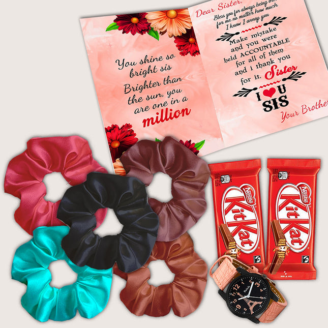 Raksha Bandhan Gift for Sister with Chocolates – Rakhi Special Surprise Hamper to Make Her Day