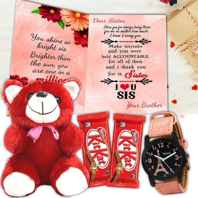 Rakhi Surprise Gift Box for Sister with Chocolate – Thoughtful Raksha Bandhan Hamper She’ll Love