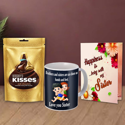 Raksha Bhandhan Return Gift for Sister - Rakhi Combo with Cookies, Rakhi Return Gift Idea