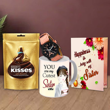 Return Gift Hamper For Sister In Rakhi - Gift Box for Sister, Best Rakhi Combo, Raksha Bandhan Gift Combo