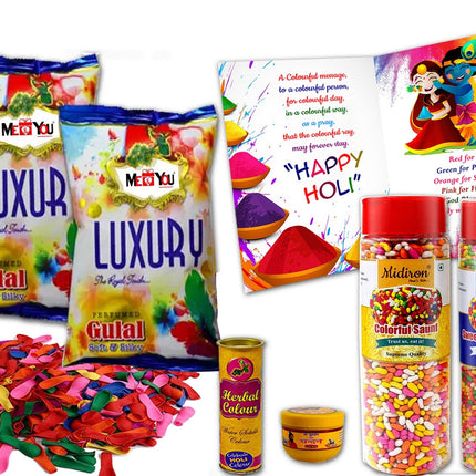 Happy Holi greeting card
Organic gulal
Herbal gulal
Holi hampers online
Natural gulal
Holi gift hamper ideas
Holi gift hampers