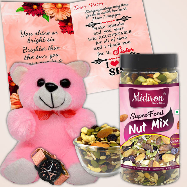 Cute Rakhi Gift for Sister - Special Raksha Bandhan Gift Hamper with Handpicked Items and Lovely Touches