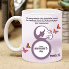 Stylish mug for women
Ceramic Women’s Day gift
Celebratory gift for Women’s Day