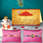 Ganesh Rakhi Twin Pack – Handmade Rakhi Set for Brothers, Festival Rakhi Combo