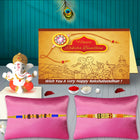 Ganesh Rakhi Gift Set – Rakhi Combo of 2 for Brothers, Raksha Bandhan Special Rakhi Thread