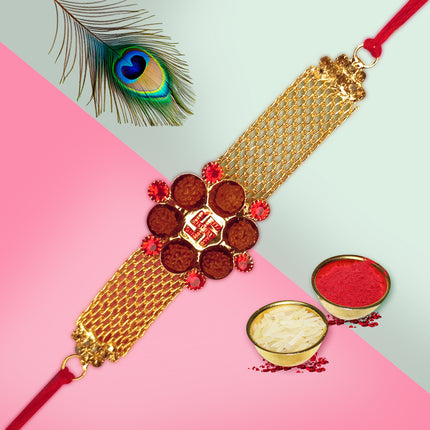 Rakhi Gift Set for Brother – Rakhi with Card & Roli, Raksha Bandhan Combo Ideas