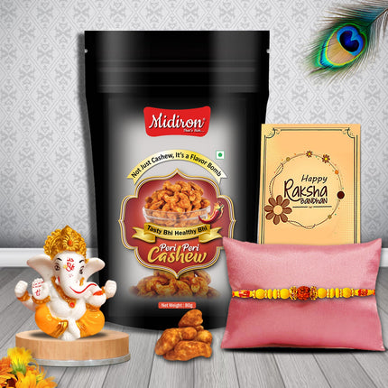 Divine Rakhi Gift Set for Your Brother – Premium Rakhi, Handmade Rakhi, Custom Rakhi