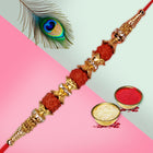 Best Gift for Brother on Rakhi – Rakhi with Card & Roli, Raksha Bandhan Hamper Combo