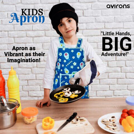 kids apron, colorful kids apron, waterproof kids apron, kids art apron, baking apron for kids, gardening apron for kids, kids painting apron, unisex kids apron, adjustable apron, children’s apron, school apron, messy activity apron, kids apron for boys, kids apron for girls