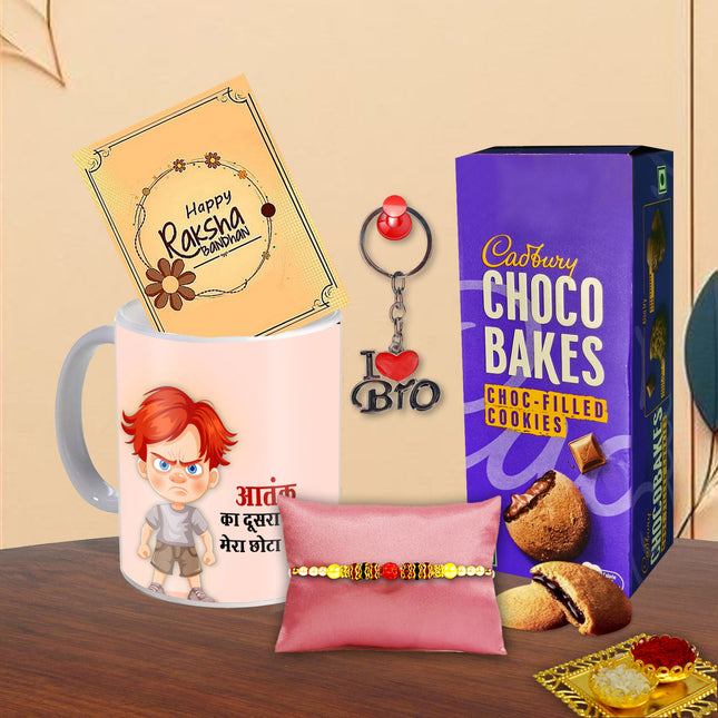 Rakhi Hamper For Bhai – Raksha Bandhan Gift Set For Brother, Combo With Rakhi For Bhaiya, Festival Gift Idea