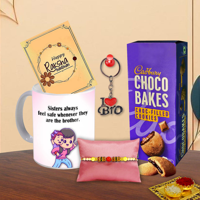 Rakhi Combo For Brother – Raksha Bandhan Bhai Gift Box, Rakhi Surprise Pack For Sibling, Gift For Elder Brother