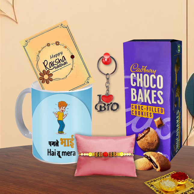 Rakhi Gift Combo For Brother – Rakhi For Brother Gift, Raksha Bandhan Gift For Brother, Rakhi Gift Pack For Brother