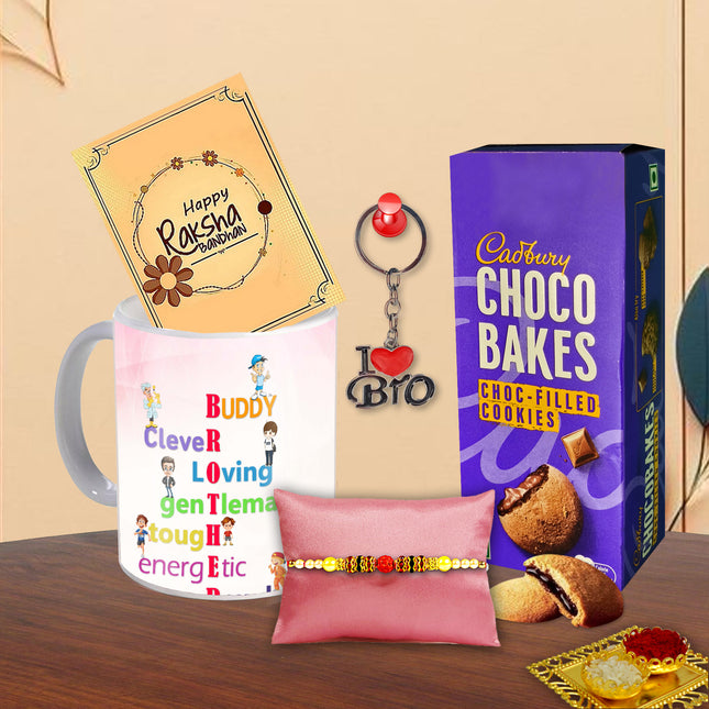Rakhi Gift Set For Brother – Rakhi Hampers For Brother, Rakhi For Brother Gift, Raksha Bandhan Gift For Brother