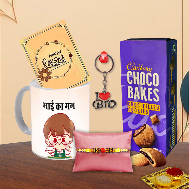 Rakhi For Brother Combo – Rakhi Gift Set For Brother, Rakhi Hampers For Brother, Raksha Bandhan Gift For Brother