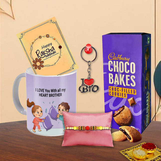 Rakhi Surprise For Bhai – Raksha Bandhan Rakhi Gift, Bhaiya Gift Hamper, Festival Combo For Brother