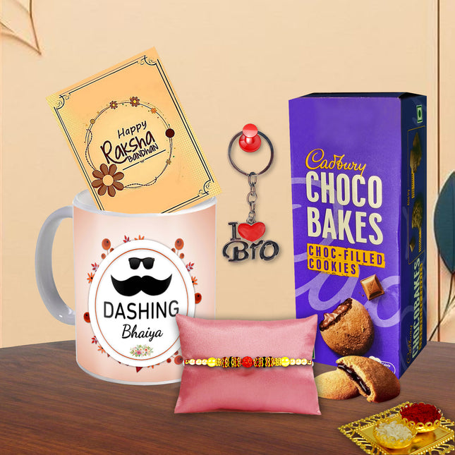 Rakhi Set For Brother – Rakhi Gift Combo For Brother, Rakhi Gift For Brother, Raksha Bandhan Gift For Brother