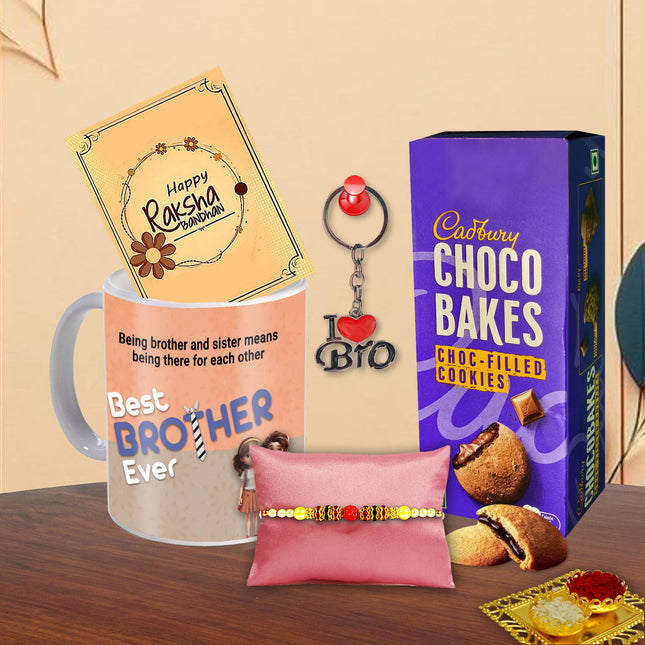 Rakhi Pack For Bhaiya – Raksha Bandhan Gift Set For Brother, Bhai Rakhi Combo, Rakhi Gift Box