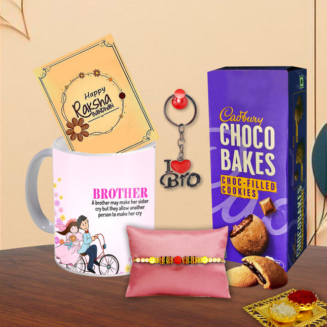 Rakhi Gift For Brother – Raksha Bandhan Special Combo For Bhaiya, Festival Gift Pack For Bhai, Rakhi Hamper For Men
