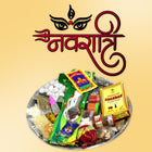 Navratri Puja Samagri, Complete Puja item in one thali set Silver Plated  (1 Pieces, Silver)