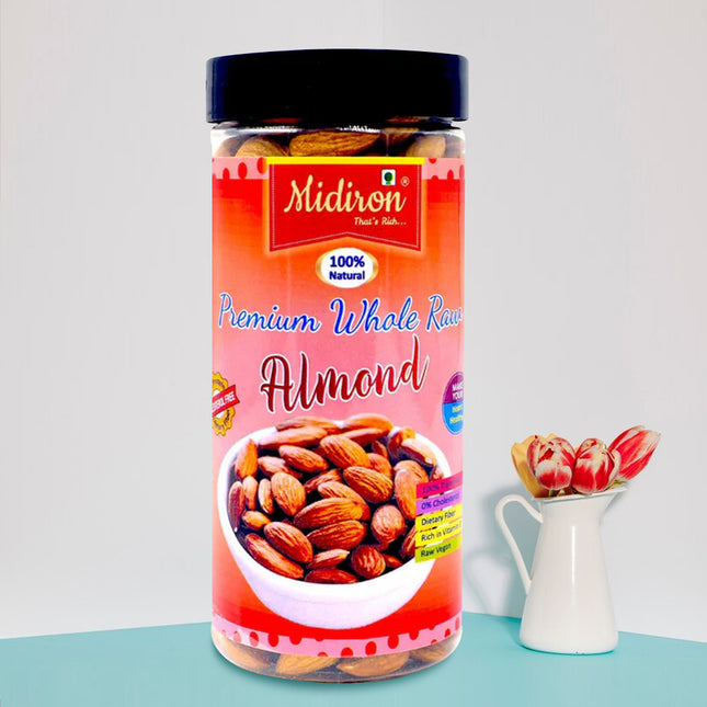 Natural Premium Whole Row Almonds ( 200 Gm) Almonds  (200 g)