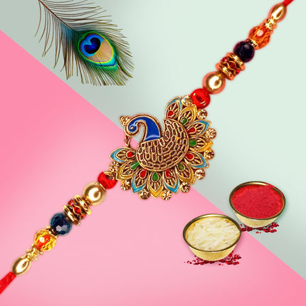 Handicraft rakhi for bhai, festive rakhi , Premium quality rakhi for gifting,Rakhi with spiritual symbols
