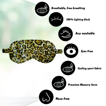 Sleeping Mask for Travel,Sleep Mask for Dark Circles,eye mask for good sleep,Premium Satin Eye Mask,eye mask for tired puffy eyes