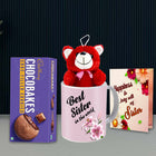 Best Raksha Bhandan Gift Hamper Set For Sister - Raksha Bandhan Sweet Combo Sister Surprise Box Rakhi, Rakhi Essentials for Her