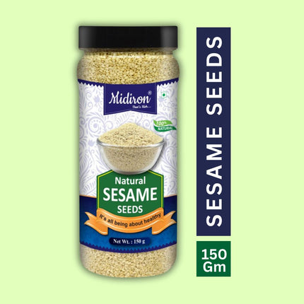 Sesame Seed, White Till, Good Source of Fiber, Super Food 150gm - Midiron