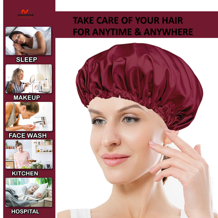 Satin Silk Hair Bonnet cap, Satin Silk Hair Bonnet Cap with Sleeping Mask, satin bonnet for sleeping