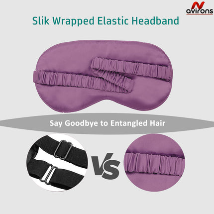 Sleeping Mask for Travel,Sleep Mask for Dark Circles,eye mask for good sleep,Premium Satin Eye Mask,eye mask for tired puffy eyes