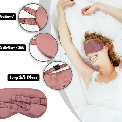 Travel-Friendly Eye Mask, Soft Satin Eye Mask, Sleeping Mask for Beauty,Soft Eye Mask for Puffy Eyes, Satin Eye Mask for Comfort, Sleeping Mask for Dark Circles