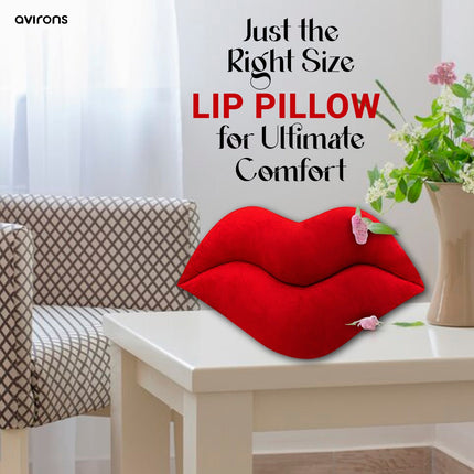 Lip Shaped Plush Cushion Home Decor, Soft Lip Shape Pillow, Smoochy Lip Throw Pillow, Lip Shaped Cushion Soft Plush, Premium Lip Pillow, Cute Lip Shape Pillow, Velvet Lip Shaped Cushion, Plush Lip Pillow for Kids, Lip Shape Decorative