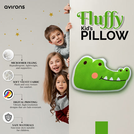 Animal-shaped pillow for kids,Crocodile-shaped cushion, Crocodile shape pillow,Soft crocodile pillow for kids’ room,Animal Shaped Cushion,Velvet Animal Plush Cushion, Kids Cushion,Plush Crocodile shape Cushion for kids,Cute Crocodile Cushion,Crocodile Cushion for Couch,Avirons Crocodile Cushion